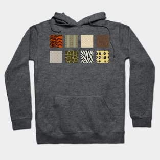 Wild Animal Print Blocks Hoodie